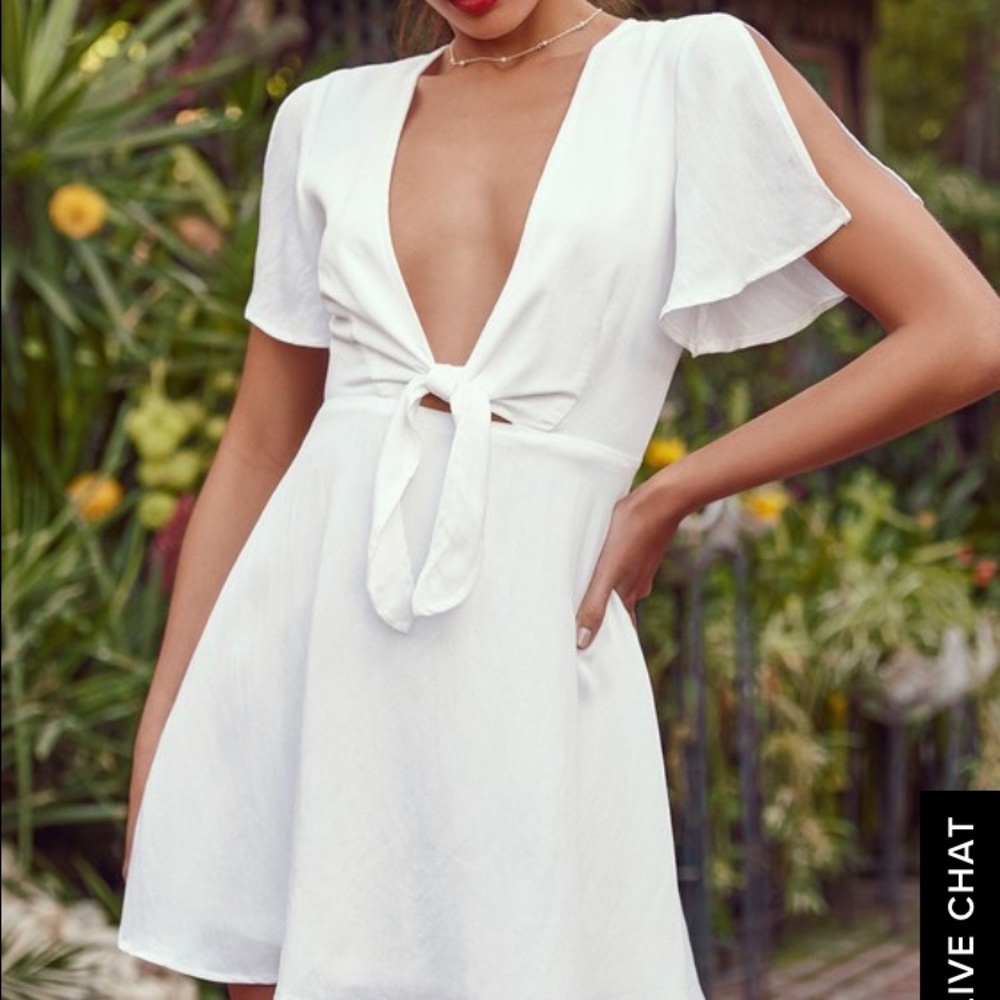 Lulus white skater dress